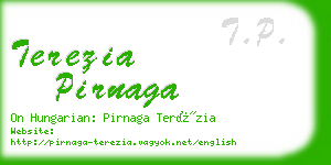 terezia pirnaga business card